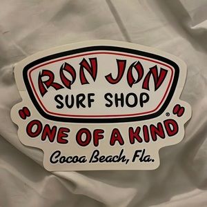 ONE ron jon sticker